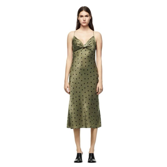 ZARA Polka Dot Slip Dress - Picture 4 of 14